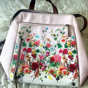 Elliott Lucca floral backpack purse